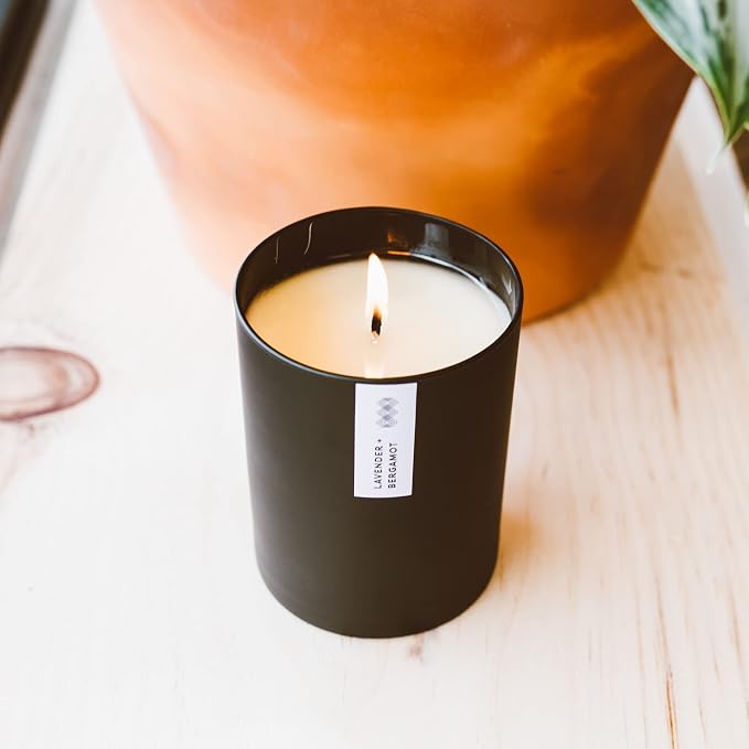 . Lavender & Bergamot Scented Candle - 75 Hour Burn - Luxury made from natural materials Soy Wax Candles, alternate product