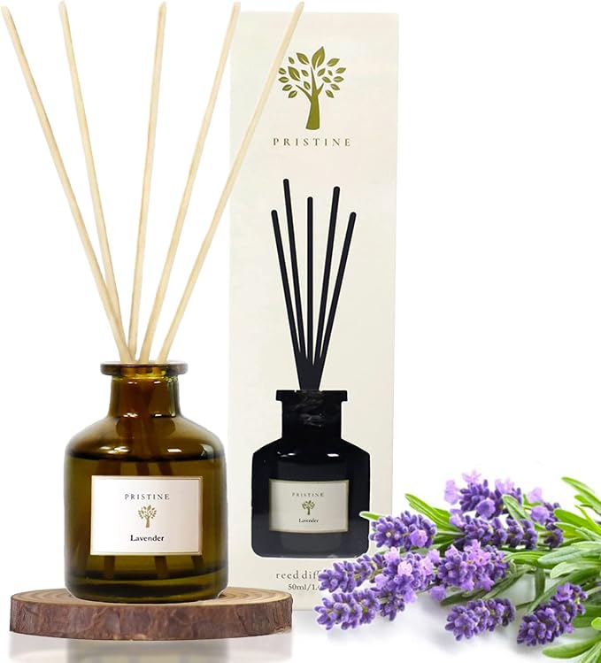 Lavender Dream Reed Diffuser for Home | Fresh Lavender & Eucalyptus Room Fragrance Reed Diffusers, alternate product view 2