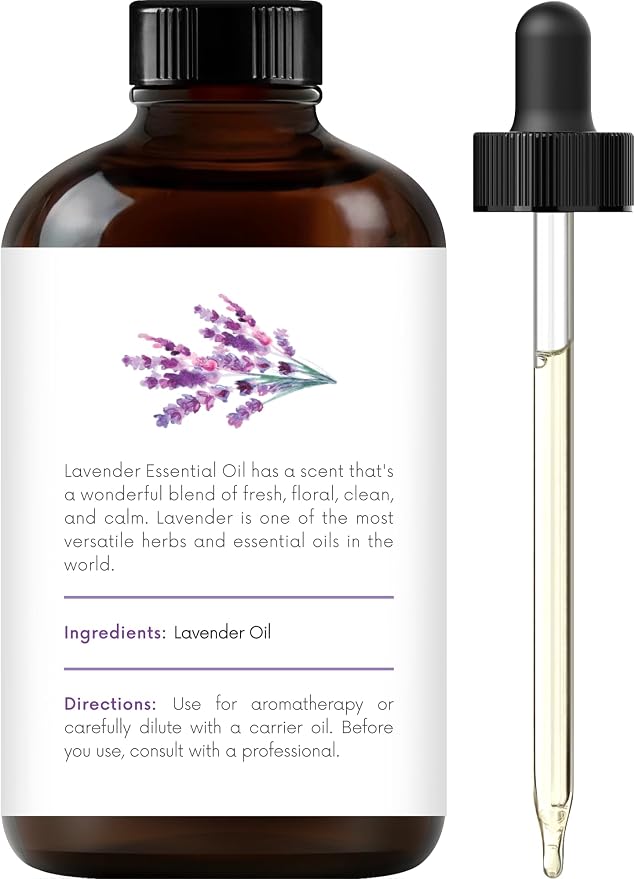 Lavender Essential Oil – Huge 4 Fl Oz – 100% Pure and Natural – Premium Grade Essential Oil for Diffuser and, alternate