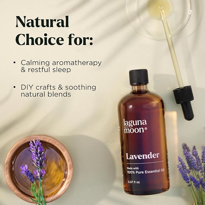 Lavender Essential Oil - Pure Essential Oils for Diffusers, Humidifiers, Aromatherapy, Cars, Yoga, Home Essentials, alternate