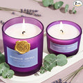 Lavender Eucalyptus Scented Candle Set - 2 Packs, Spa Scent Aromatherapy Candles for Stress Relief, Calming Candles for