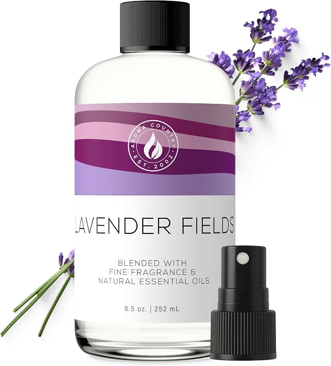 Lavender Fields Diffuser Oil - Luxury Essential Oils for Diffuser Refill & Air Freshener Room Spray, product image