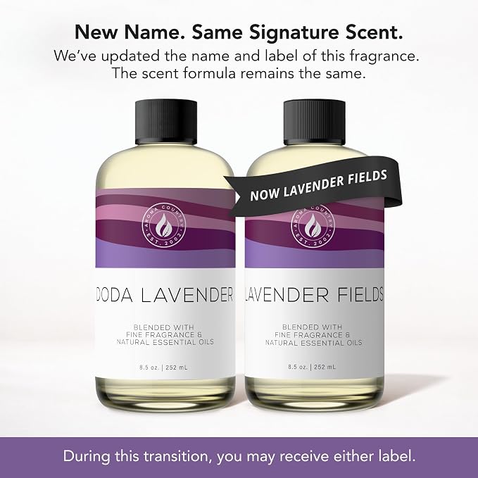 Lavender Fields Diffuser Oil - Luxury Essential Oils for Diffuser Refill & Air Freshener Room Spray, alternate product view 2