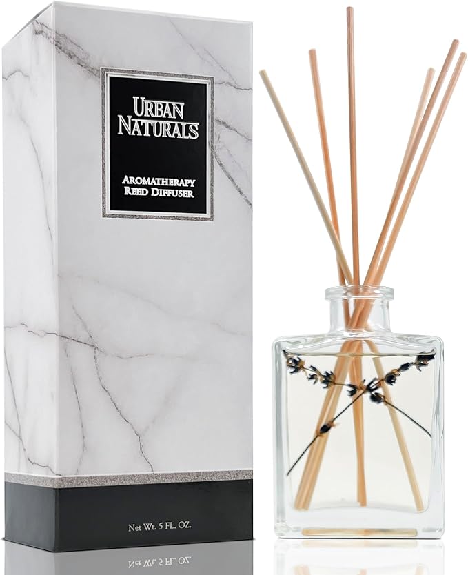 Lavender Fields Oil Essential Oil Reed Diffuser Set with Real Lavender!, product image