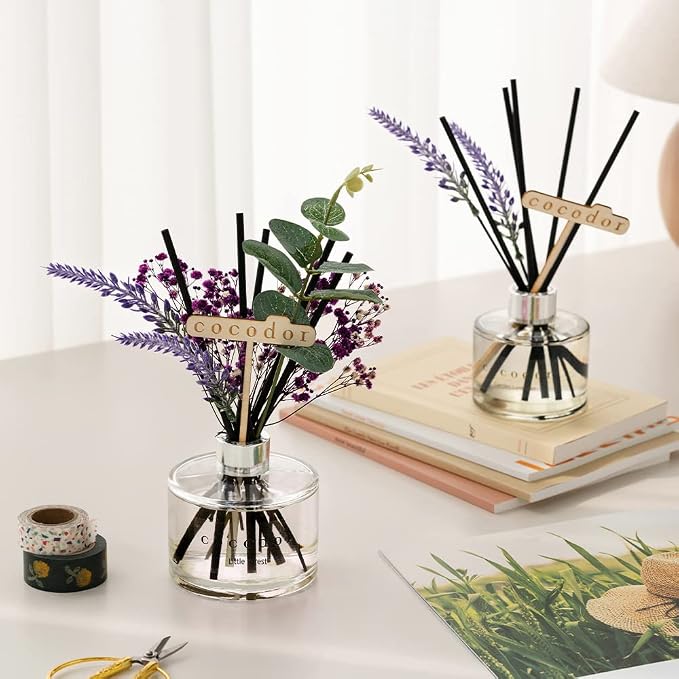 Lavender Reed Diffuser/Refreshing Air/6.7oz/1Pack / Home Fragrance Scent Essential Oil Stick Diffuser for Bedroom Bathroom