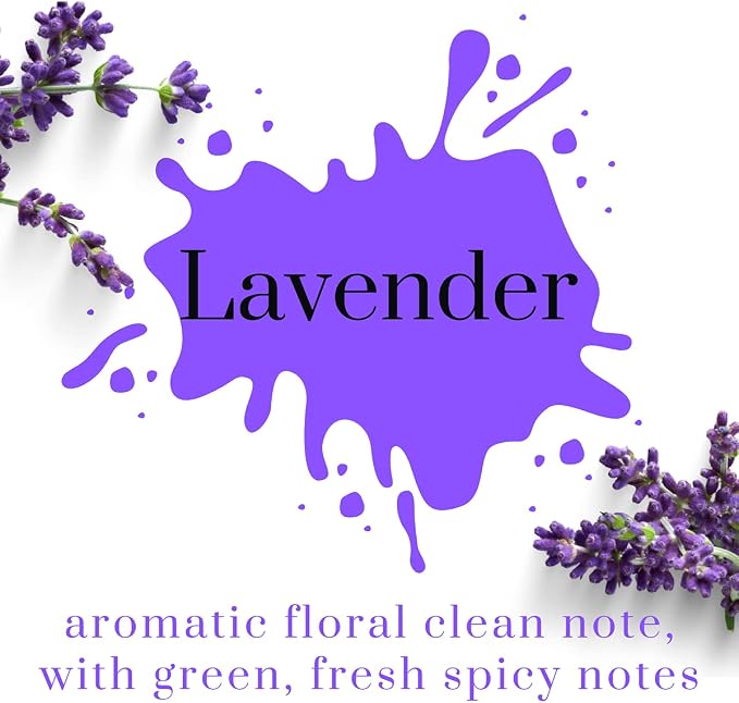 Lavender Reed Diffuser Set with Sticks 3.4 fl. oz, Essential Incense Oil Air Freshener for Home, Bathroom, Bedroom, Office