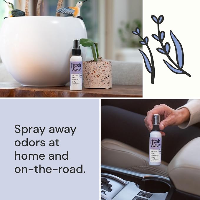 Lavender Scent Odor Eliminator Spray & Air Freshener, 2 fl. oz. Travel Size (Pack of 2) 2 oz, alternate product view 3