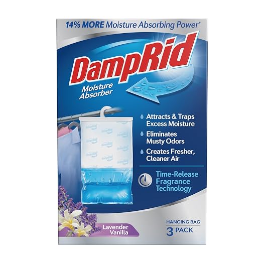 Lavender Vanilla Hanging Moisture Absorber, 16 oz., 3 Pack - Eliminates Musty Odors for Fresher, Cleaner Air, product image
