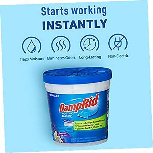 Lavender Vanilla Refillable Absorber Traps Moisture for Fresher, Cleaner Air, 4 Pack, Blue, 10.5 Ounces, alternate product