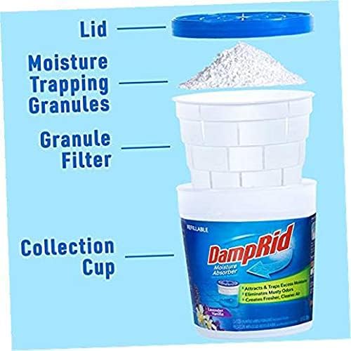 Lavender Vanilla Refillable Absorber Traps Moisture for Fresher, Cleaner Air, 4 Pack, Blue, 10.5 Ounces, alternate product