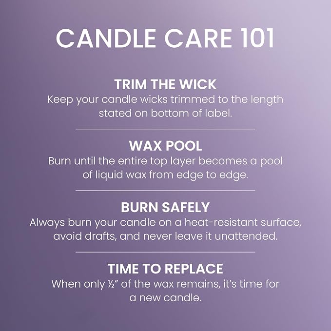 Lavender Vanilla, Scented Candle, 22oz Large Jar with up to 150 Hour Burn Time, Giftable, alternate product view 5