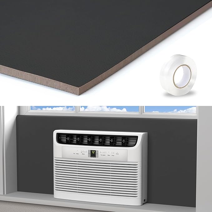 Window Air Conditioner Side Panels,Full Surround AC Foam Panel for Indoor Window AC Units,Summer and Winter