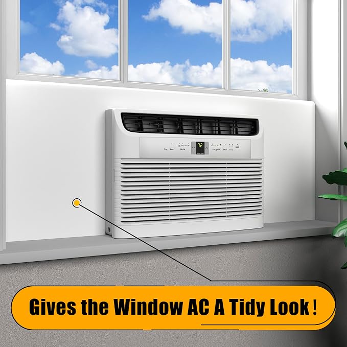 Window Air Conditioner Side Panels,Full Surround AC Foam Panel for Indoor Window AC Units,Summer and Winter