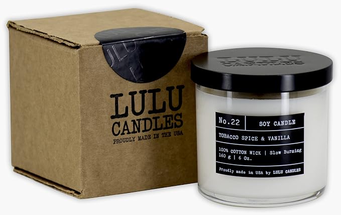 | Leather & Tibetan Oud | Highly Scented Candles for Home - Soy Blend Jar Candle with 100% Cotton Wick, alternate product