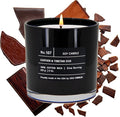 | Leather & Tibetan Oud | Luxury Scented Soy Jar Candle | Hand Poured in The USA | Highly Scented & Long, product image