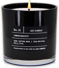 | Lemon Biscotti | Highly Scented Candles for Home | Soy Blend Jar Candle with 100% Cotton Wick | Slow Burning, product image