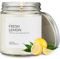 Lemon Candle - Citrus Candles for Home, Kitchen, & Summer - Fruity Candles Scented - Long Burning Premium Soy Wax Candle