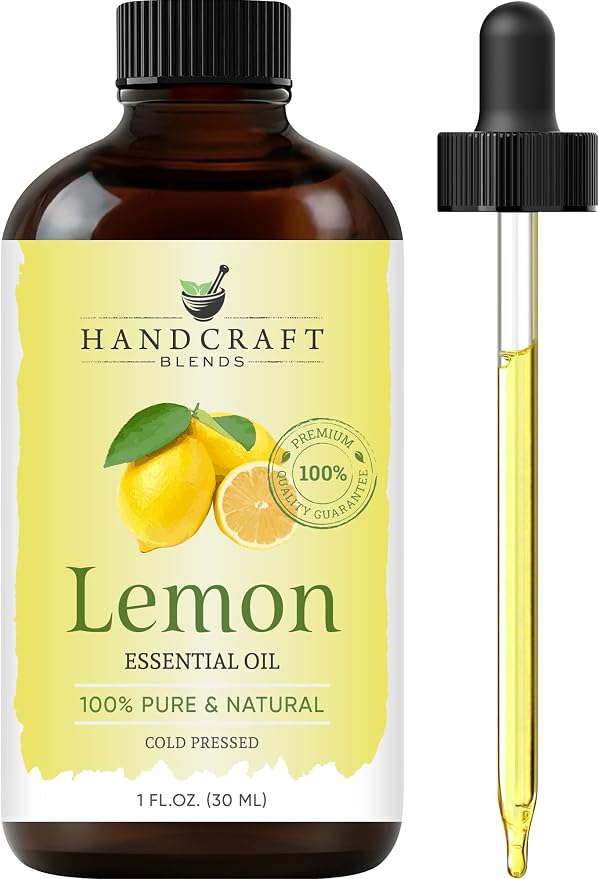 Lemon Essential Oil – 1 Fl Oz – 100% Pure and Natural – Premium Grade Essential Oil for Diffuser and Aromatherapy, Skin