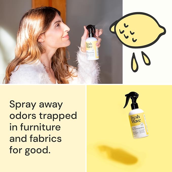 Lemon Scent Odor Removing Spray, 8 fl. oz. | Pack of 2 | Odor Absorber for Home, Furniture, alternate product view 3