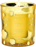 Lemon Vegan Soy Candles, made from natural materials 8.1oz 42-Hour Long Burning, product image