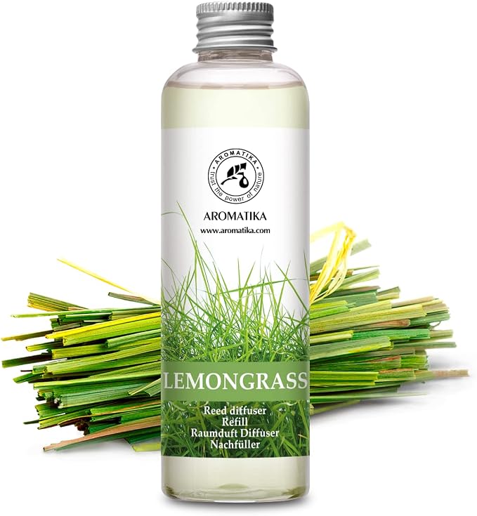 Lemongrass Reed Diffuser Refill, Natural Essential Lemongrass Oil 6.8 Fl Oz - Fresh & Long Lasting Fragrance, alternate
