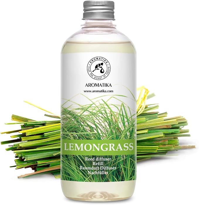 Lemongrass Reed Diffuser Refill, Natural Essential Lemongrass Oil 17 Fl Oz - Fresh & Long Lasting Fragrance, alternate
