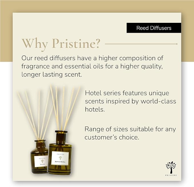 Lemongrass Reed Diffusers for Home & Bathroom | Fresh Lemongrass & Citronella Room Fragrance, alternate product view 7