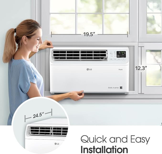 10000 BTU Window Air Conditioners [2023 ] Dual Inverter Remote WiFi Enabled App Ultra-Quiet Washable Filter