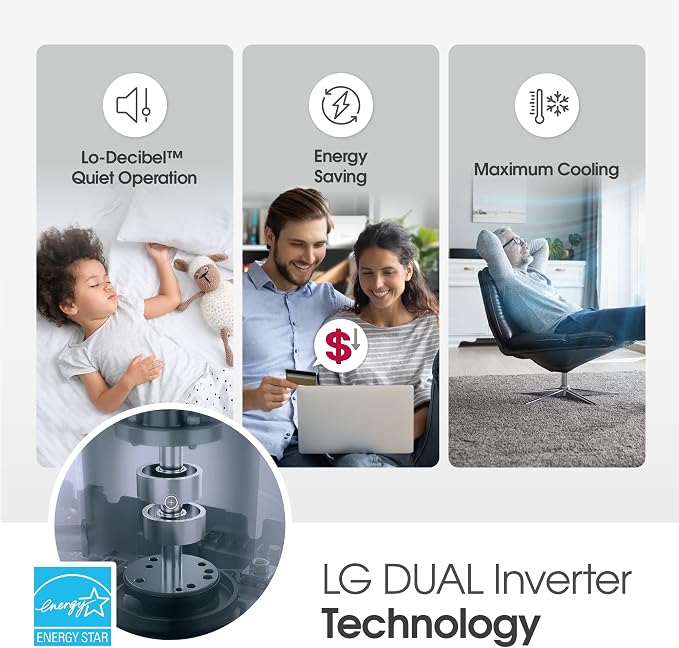 10000 BTU Window Air Conditioners [2023 ] Dual Inverter Remote WiFi Enabled App Ultra-Quiet Washable Filter
