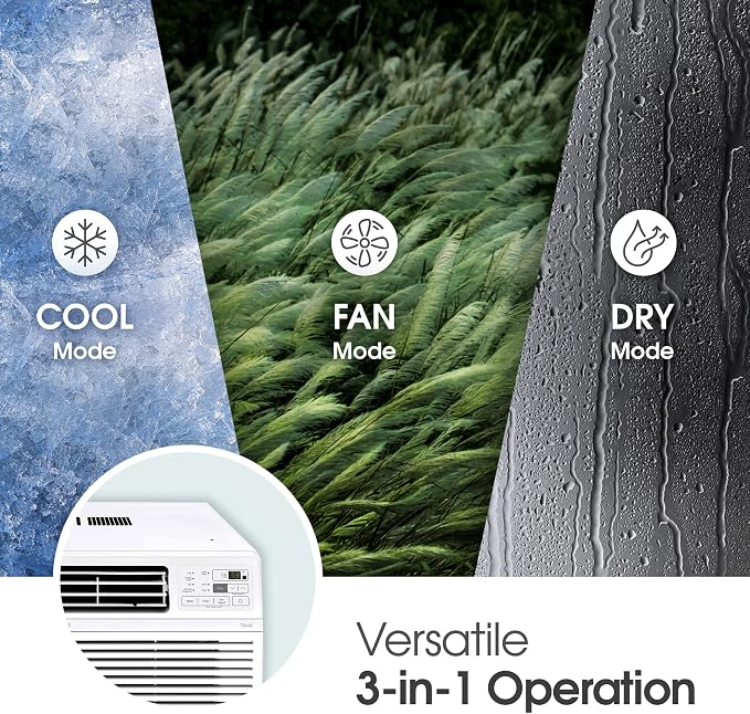 14000 BTU Window Air Conditioners [2023 ] Remote Control WiFi Enabled App Ultra-Quiet Washable Filter Cools