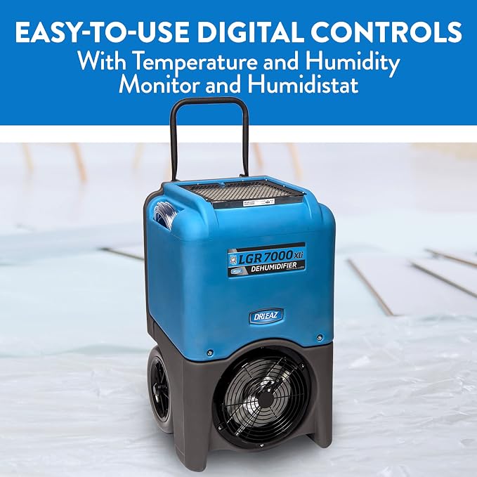 LGR 7000XLi Commercial Dehumidifier with Pump F412, 29 Gal, Industrial Dehumidifier, alternate product view 2