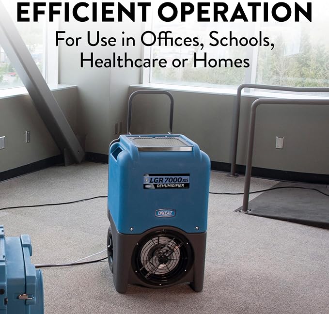 LGR 7000XLi Commercial Dehumidifier with Pump F412, 29 Gal, Industrial Dehumidifier, alternate product view 4