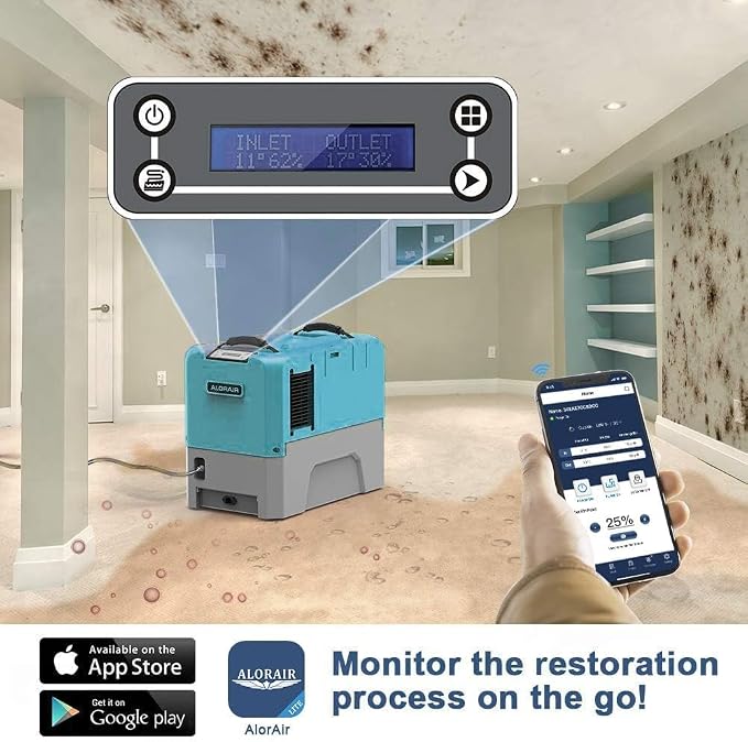 LGR Smart WiFi Commercial Dehumidifier up to 180 PPD (Saturation) with Pump, 5 Years Limited Warranty, Industrial