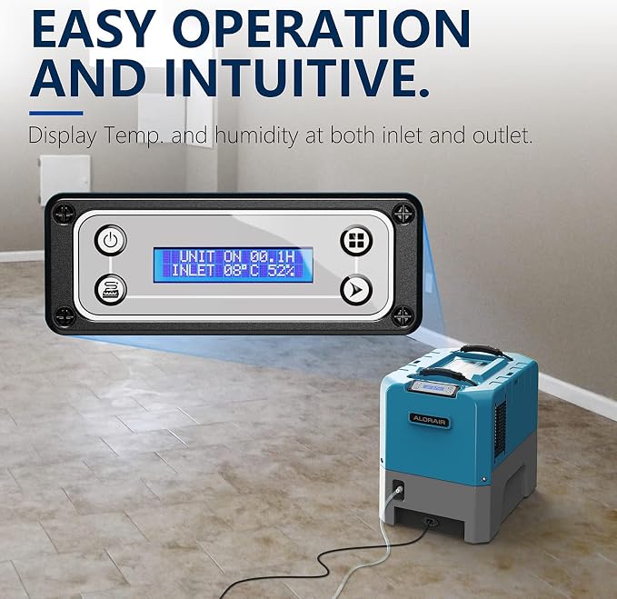 LGR Smart WiFi Commercial Dehumidifier up to 180 PPD (Saturation) with Pump, 5 Years Limited Warranty, Industrial