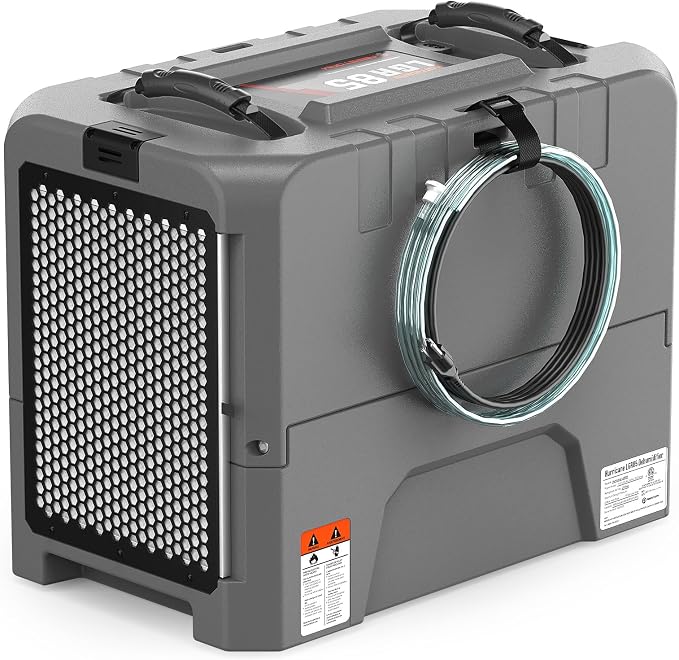 LGR85 Commercial Dehumidifiers with Pump, 180 PPD Industrial Dehumidifier for Basement, Crawl Space, Warehouse, Auto