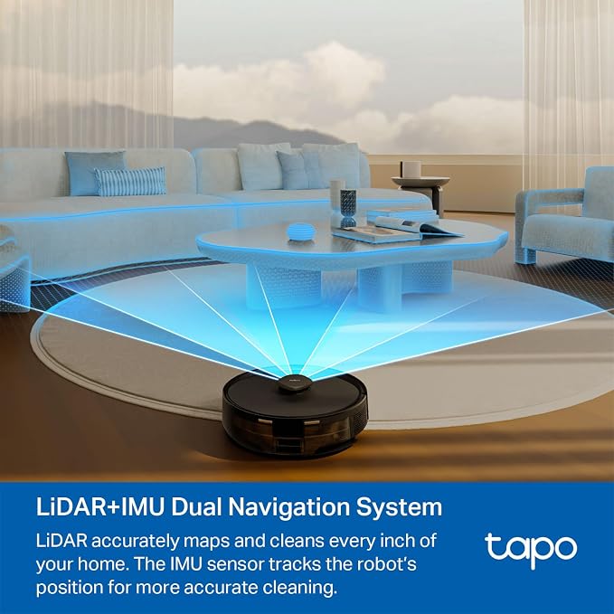 LiDAR Smart Navigation Robot Vacuum and Mop with Self-Emptying Dock, 5300Pa Max, 97%+ Dust Pickup Rate, Customizable