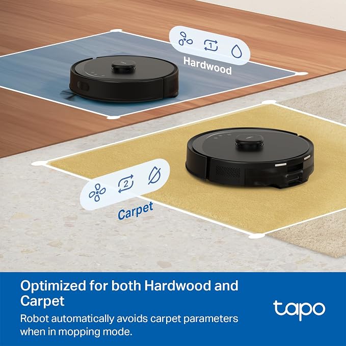 LiDAR Smart Navigation Robot Vacuum and Mop with Self-Emptying Dock, 5300Pa Max, 97%+ Dust Pickup Rate, Customizable