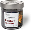 Lidded Bonfire Season Scented Candle, Large Jar, product image