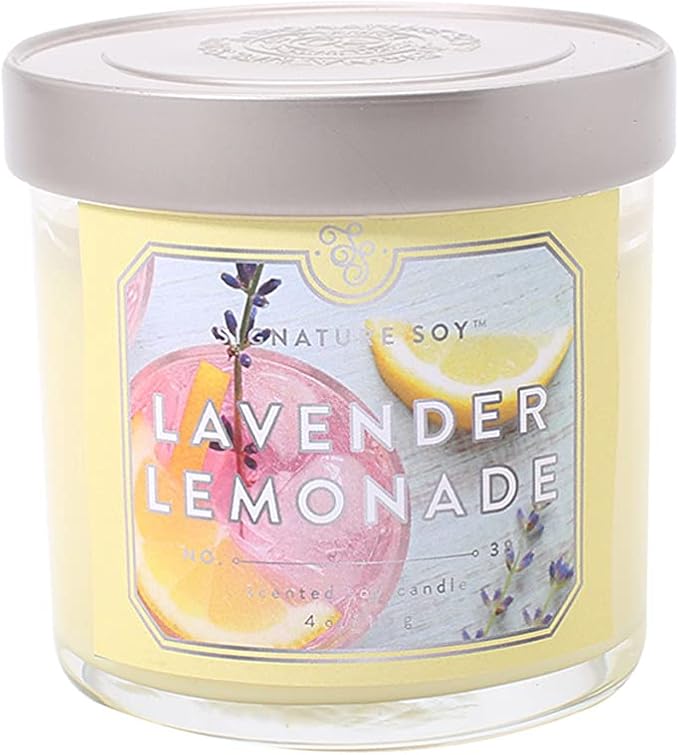 Lidded Lavender Lemonade Scented Candle, product image