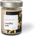 Lidded Vanilla Oak Scented Candle, Extra Large Jar in Vanilla Oak.