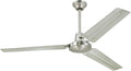 Lighting 7861400 Industrial 56-Inch Indoor 3 Blade Ceiling Fan in Brushed Nickel, Steel Blades, product image