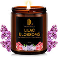 Lilac Blossom Scented Candles, Lilac Blossom Candle, Aromatherapy Candle Gifts for Women, Soy Candles for Home Scented