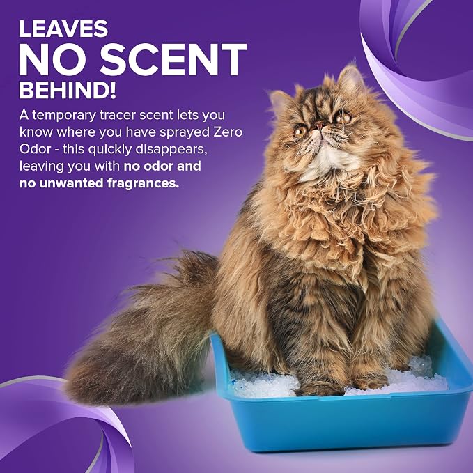 Litter Odor Eliminator - Patented Molecular Technology - Pet Safe & Works on all types of litter, 64oz Refill, alternate