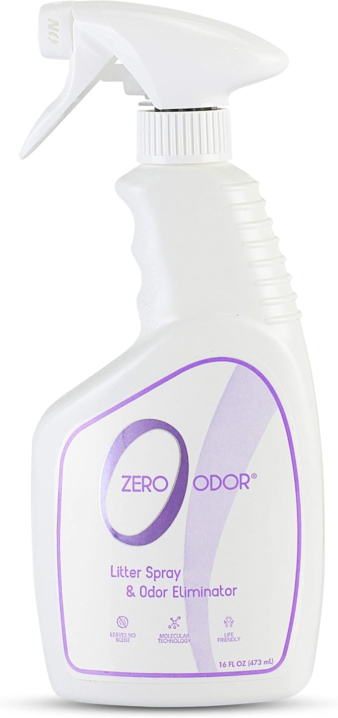 Litter Odor Eliminator - Permanently Eliminate Litter Odors with Best Patented Molecular Technology - Pet Safe &
