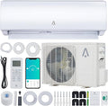 9,000 Btus Mini Split AC, 19 SEER2 Wall Mounted AC with Heat Pump & Installation Kits, product image