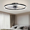 Low Profile Ceiling Fans with Light and Remote,23.6in Fandelier Ceiling Fan with Lights, 3000K-6500K Dimmable