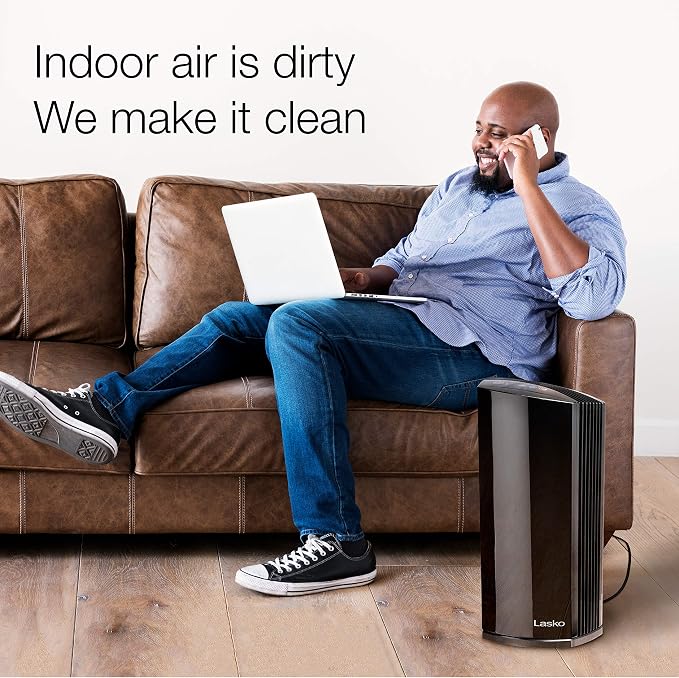 LP450 Premium HEPA Tower Air Purifier for Home with DreamMode and Timer – True HEPA Filtration Removes Smoke, VOCs, alternate
