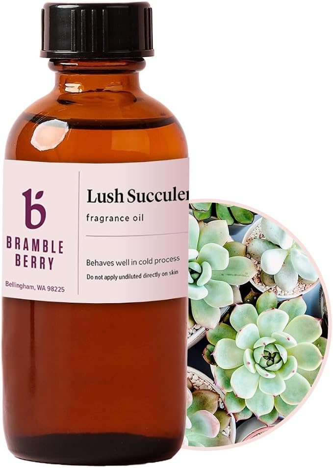 Lush Succulent Fragrance Oil 2 oz | Fresh Green Botanical Scent for Soap Making, Candles, Lotion, product image