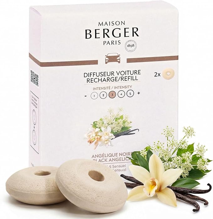 Luxury Car Diffuser Refill Set – Ceramic Inserts for Vent Clip Diffusers, 4-Week Passive Diffusion, product image