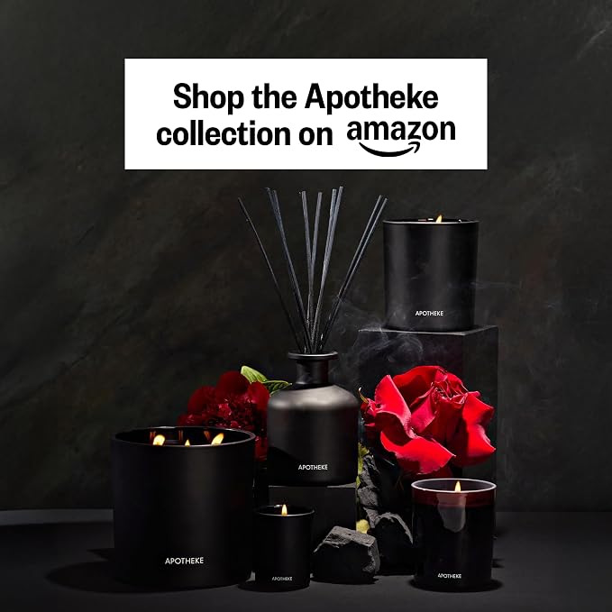 Luxury Scented Reed Diffuser for Home, Charcoal Rouge - 6.7 Fl Oz Essential Oil Aromatherapy, alternate product view 2